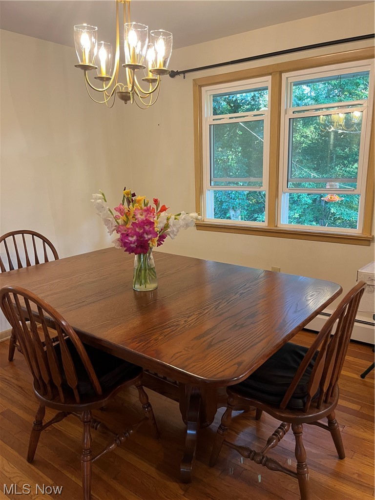 12764 Huntoon Road Painesville, OH 44077 - Photo 14 of 35 Dining room with hardwood floors and plenty of natural light