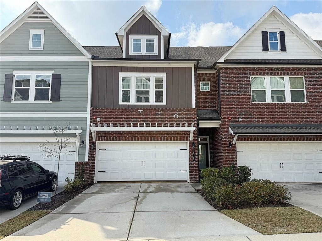 a front view of a house with entryway