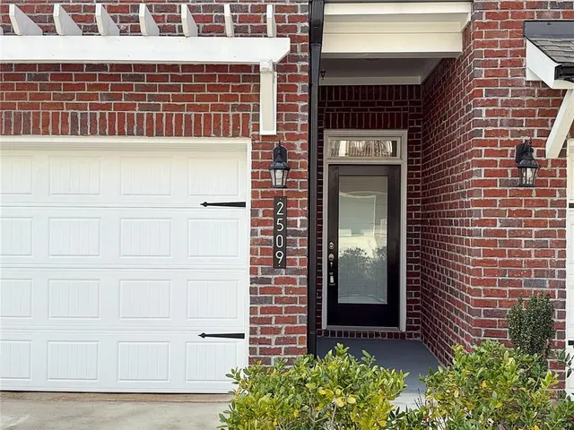 a view of front door of house