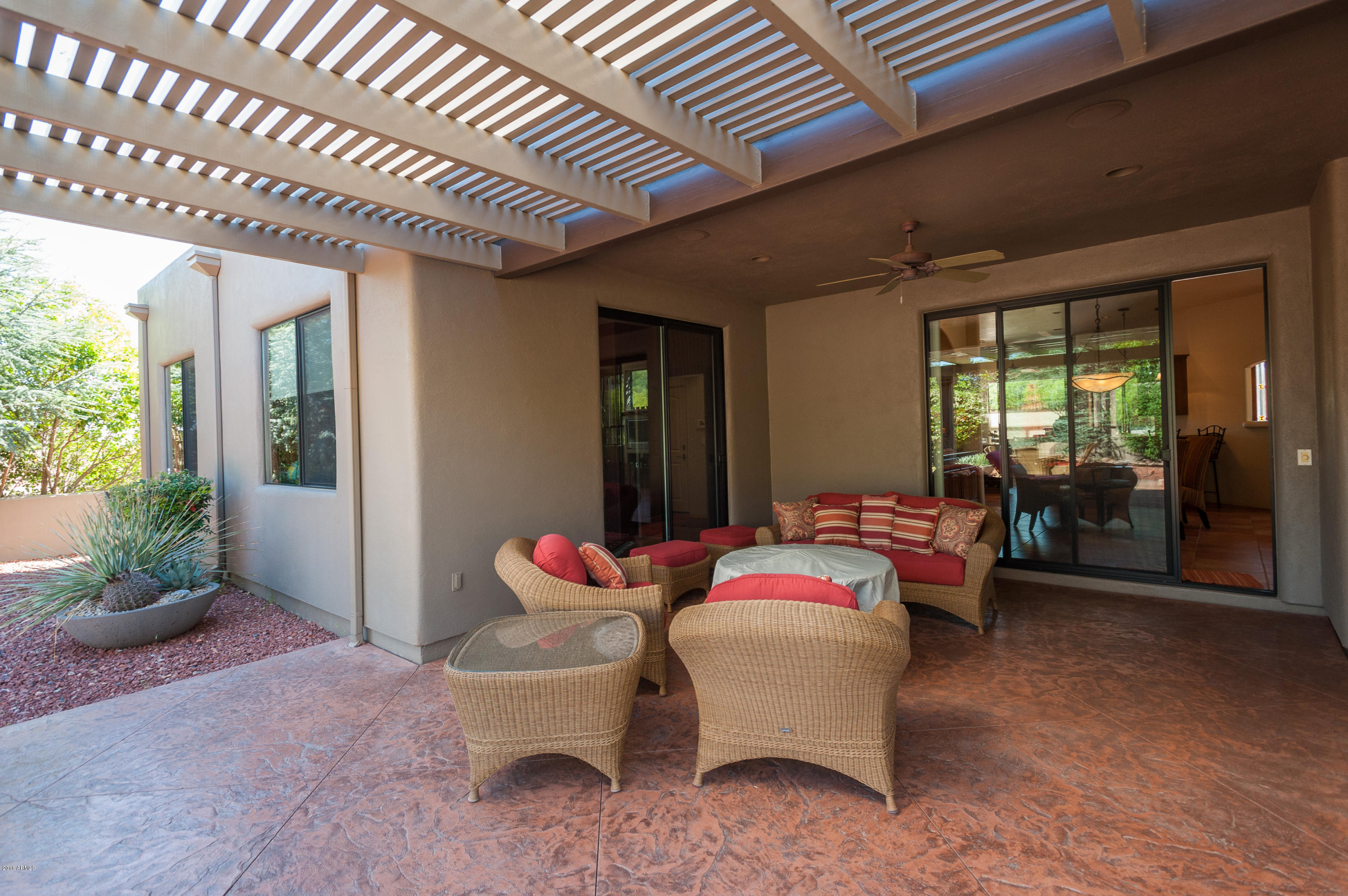 860 Rodeo Road Sedona, AZ 86336 - Photo 25 of 32 Private Covered Patio