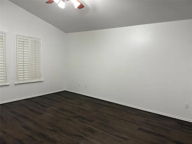 a room with a table and dryer