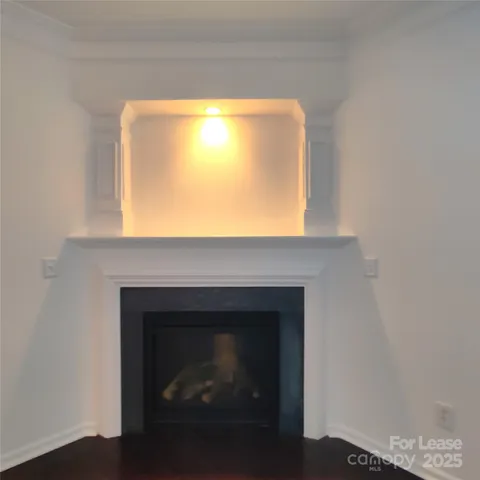 a close view of a fireplace