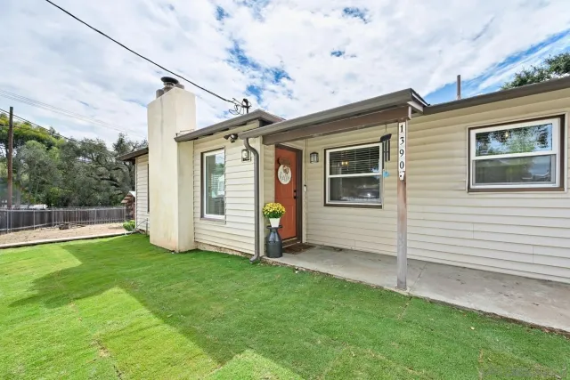 a view of a house with a porch