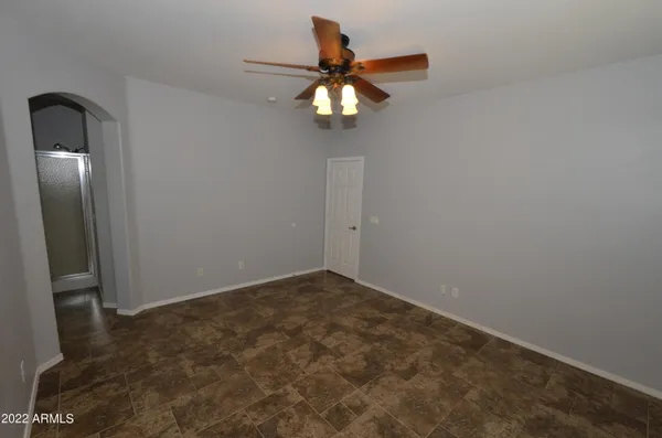 an empty room with window