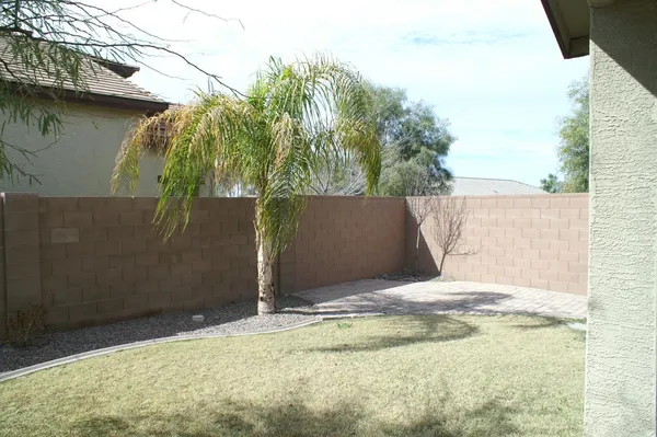a backyard of a house