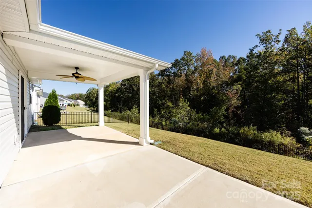 a house view with a outdoor space