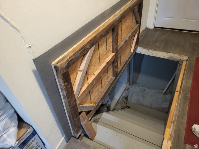 11 West Main Eureka, UT 84628 - Photo 27 of 48 Stairway to STORAGE NOT INCLUDED IN HOME SIZE.