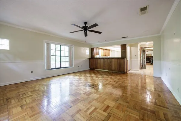 a view of an empty room