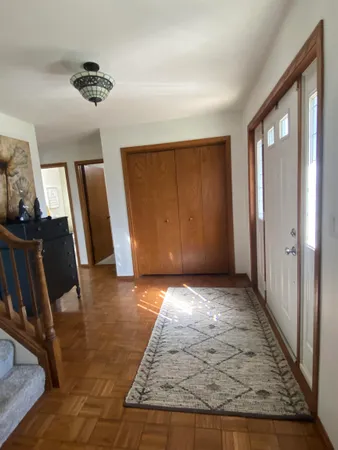 a view of entryway with a window