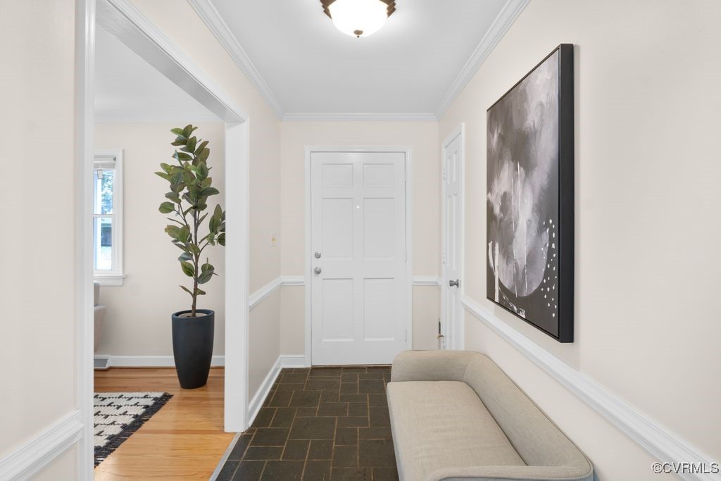 11511 Rochelle Road Chester, VA 23831 - Photo 14 of 32 a view of a hallway with closet and wooden floor