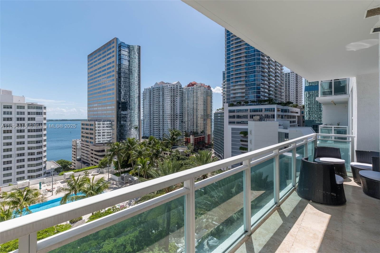 951 Brickell Avenue, Unit 1606 Miami, FL 33131 - Photo 23 of 30 a view of balcony with city view