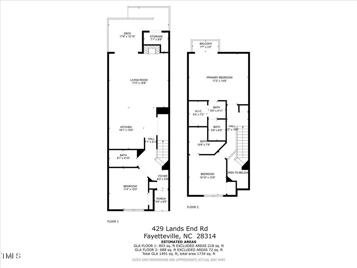 429 Lands End Road Fayetteville, NC 28314 - Photo 43 of 44 48-429 Lands End Rd Floor Plan-3
