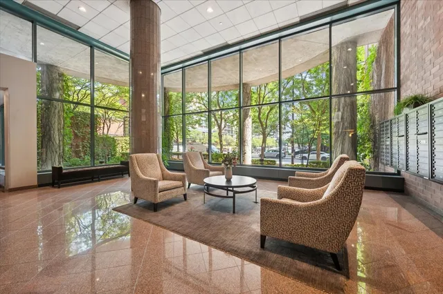 a very nice looking room with a large window