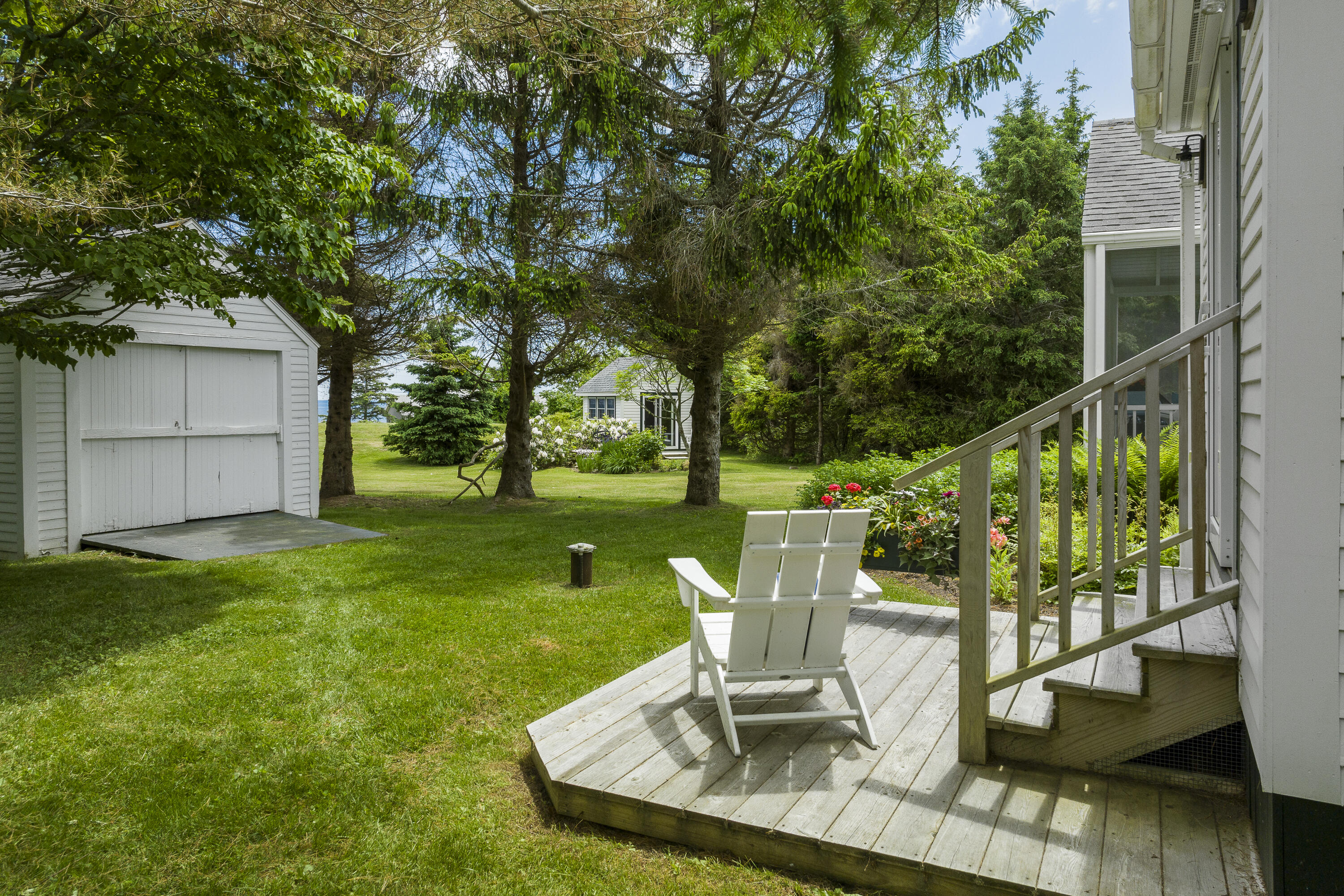70 Pemaquid Loop Road New Harbor, ME 04554 - Photo 16 of 45 17_Reading deck off of 1st floor bedroom