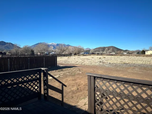 a view of outside space with mountain view