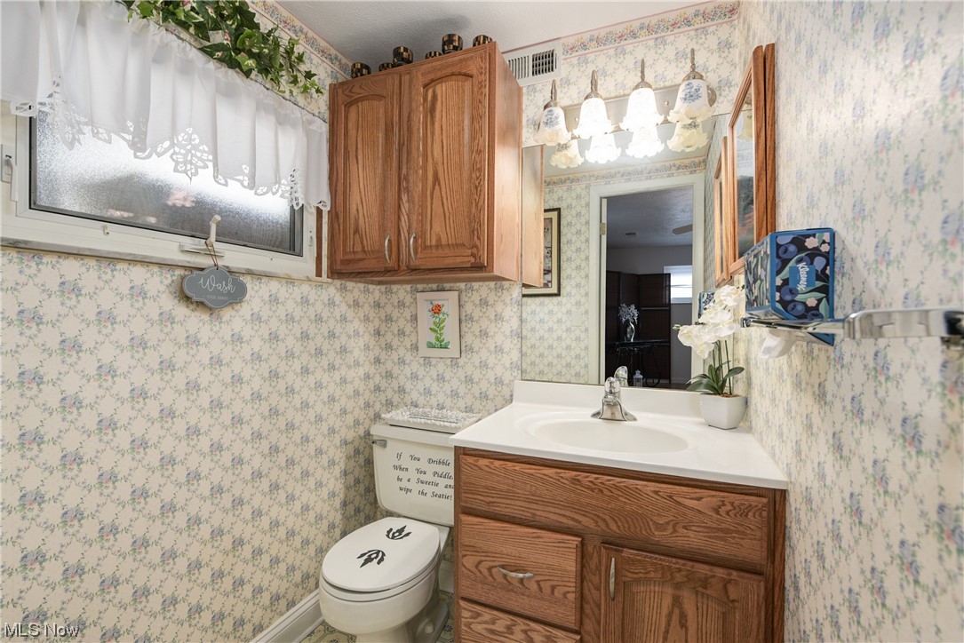 7094 Brandywine Road Parma Heights, OH 44130 - Photo 34 of 49 Bathroom featuring vanity with extensive cabinet space and toilet