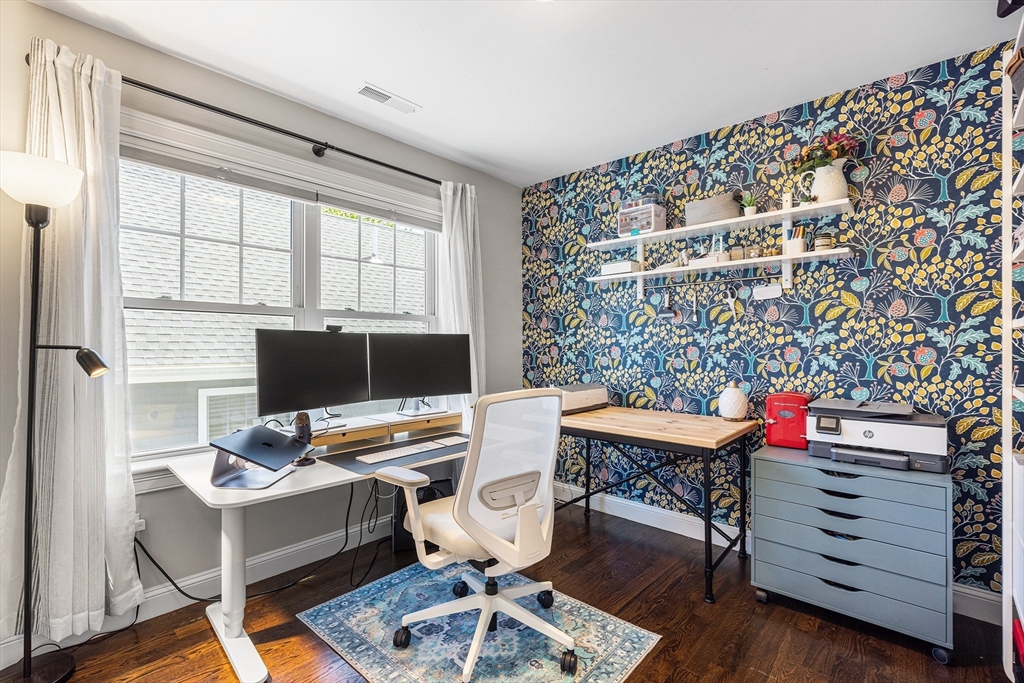 48 Hillcrest Road Waltham, MA 02451 - Photo 28 of 42 a view of a workspace with furniture and a window
