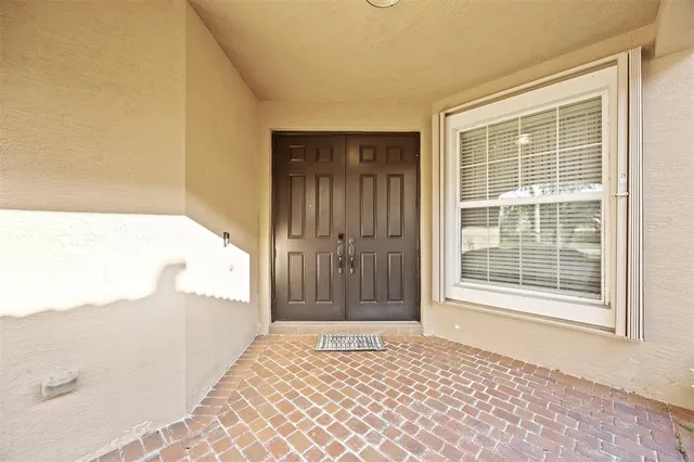 a view of front door