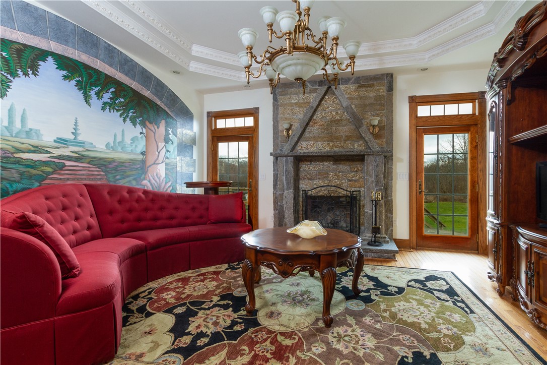 10 Ridge Road Newport, RI 02840 - Photo 14 of 41 Sitting Room - Stone Fireplace