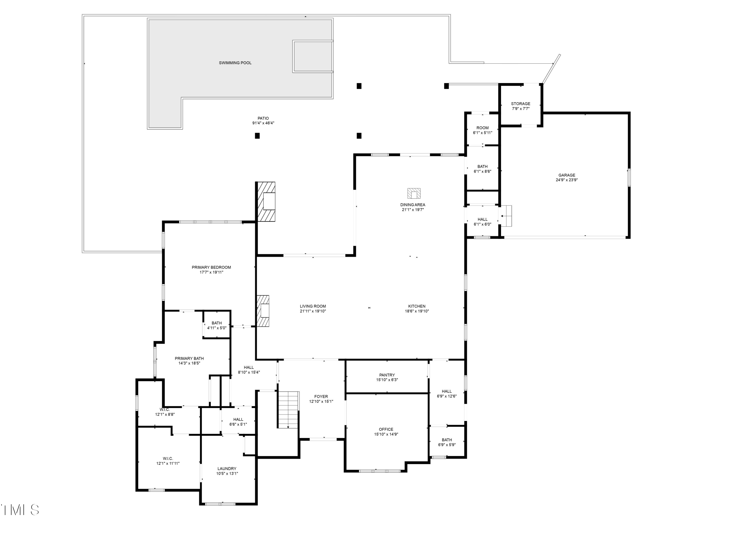1416 Bailey Hill Drive Raleigh, NC 27614 - Photo 70 of 71 a picture of floor plan