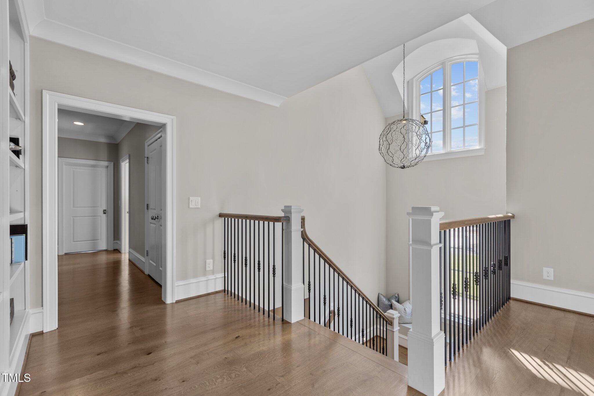 1416 Bailey Hill Drive Raleigh, NC 27614 - Photo 40 of 71 a view of a hallway with wooden floor