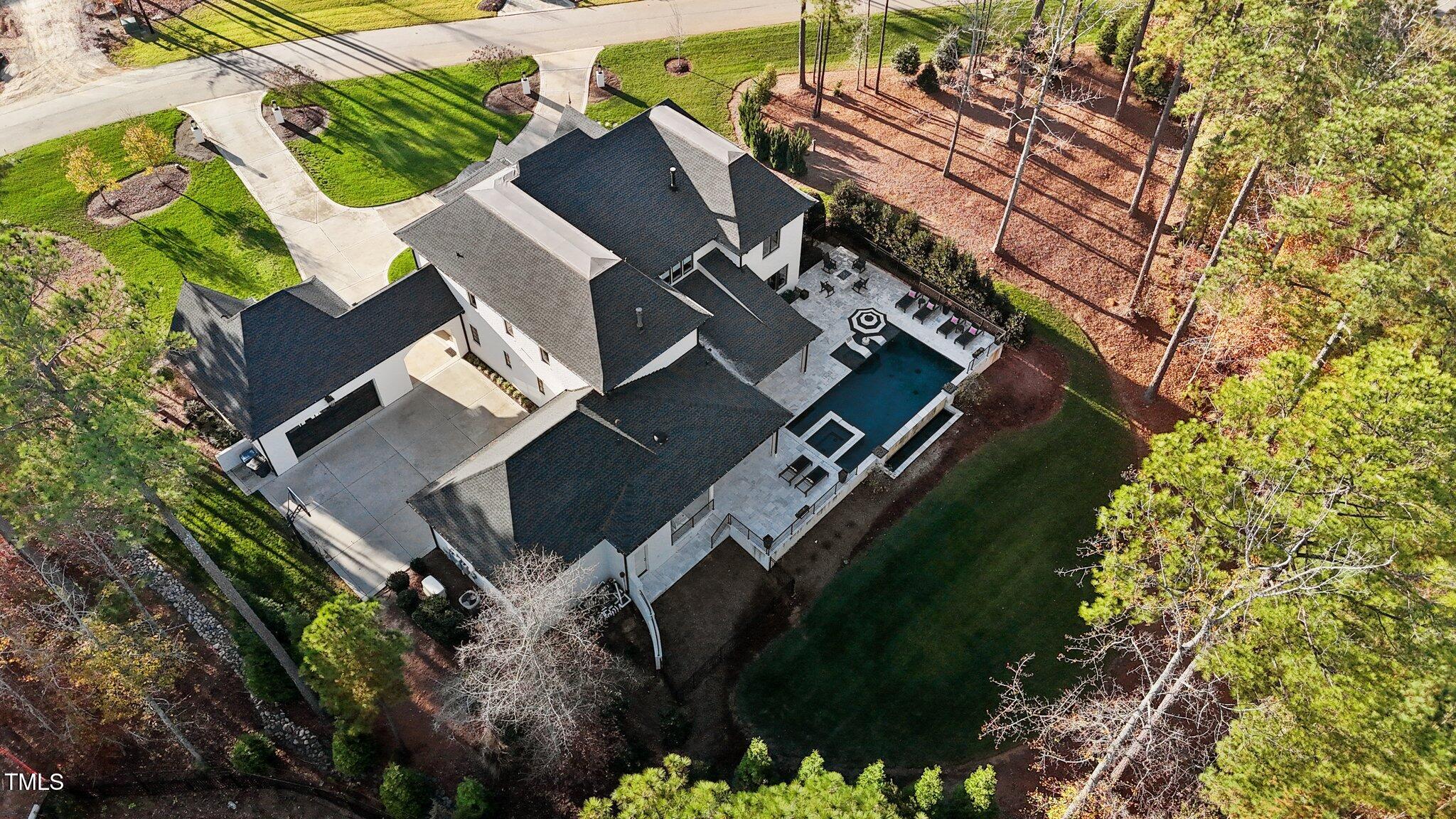 1416 Bailey Hill Drive Raleigh, NC 27614 - Photo 68 of 71 an aerial view of a house with a yard