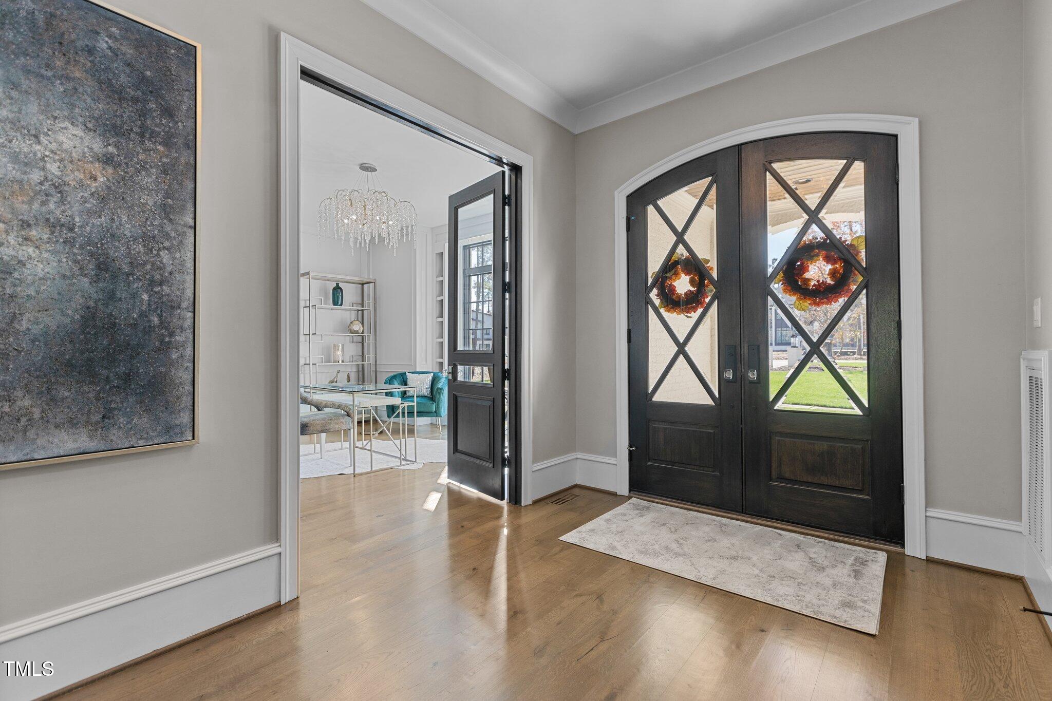 1416 Bailey Hill Drive Raleigh, NC 27614 - Photo 5 of 71 wooden floor with a outdoor space