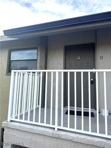 a view of a black gate