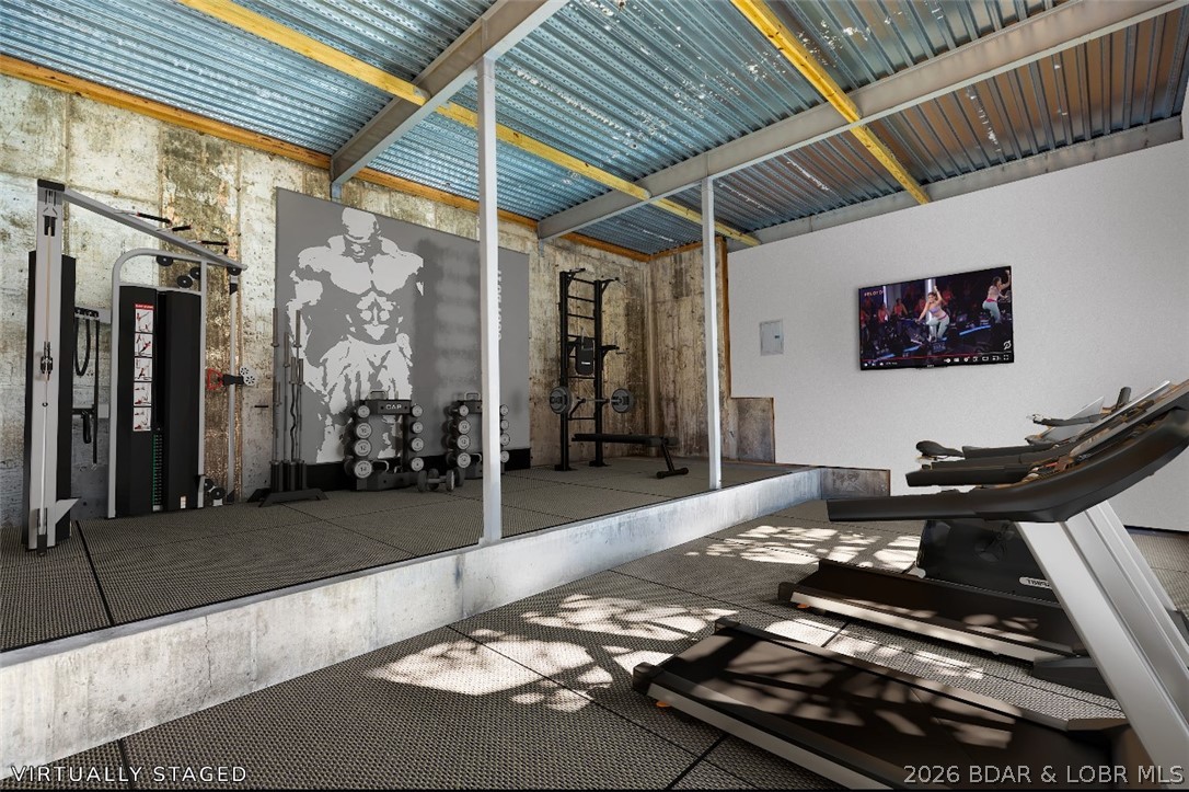 175 Black Rock Road Camdenton, MO 65020 - Photo 39 of 75 Unfinished area, could be used as a home gym