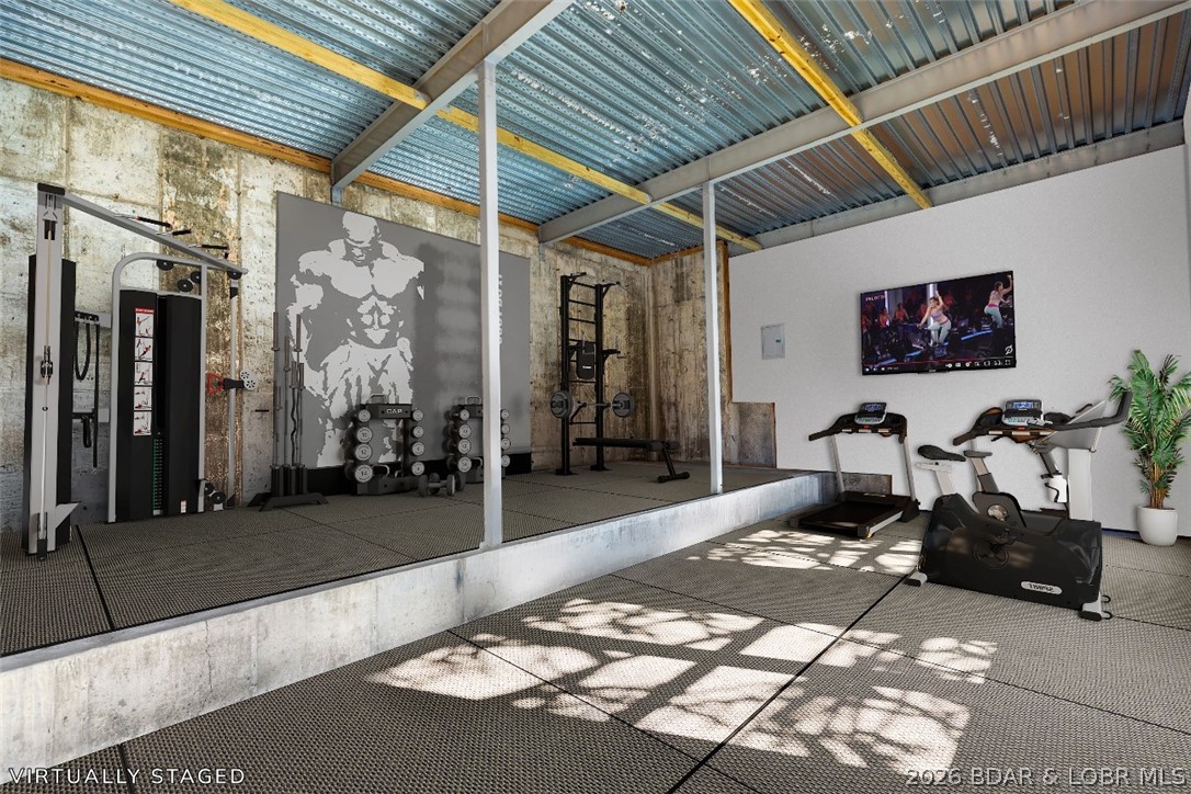175 Black Rock Road Camdenton, MO 65020 - Photo 40 of 75 Unfinished area, could be used as a home gym