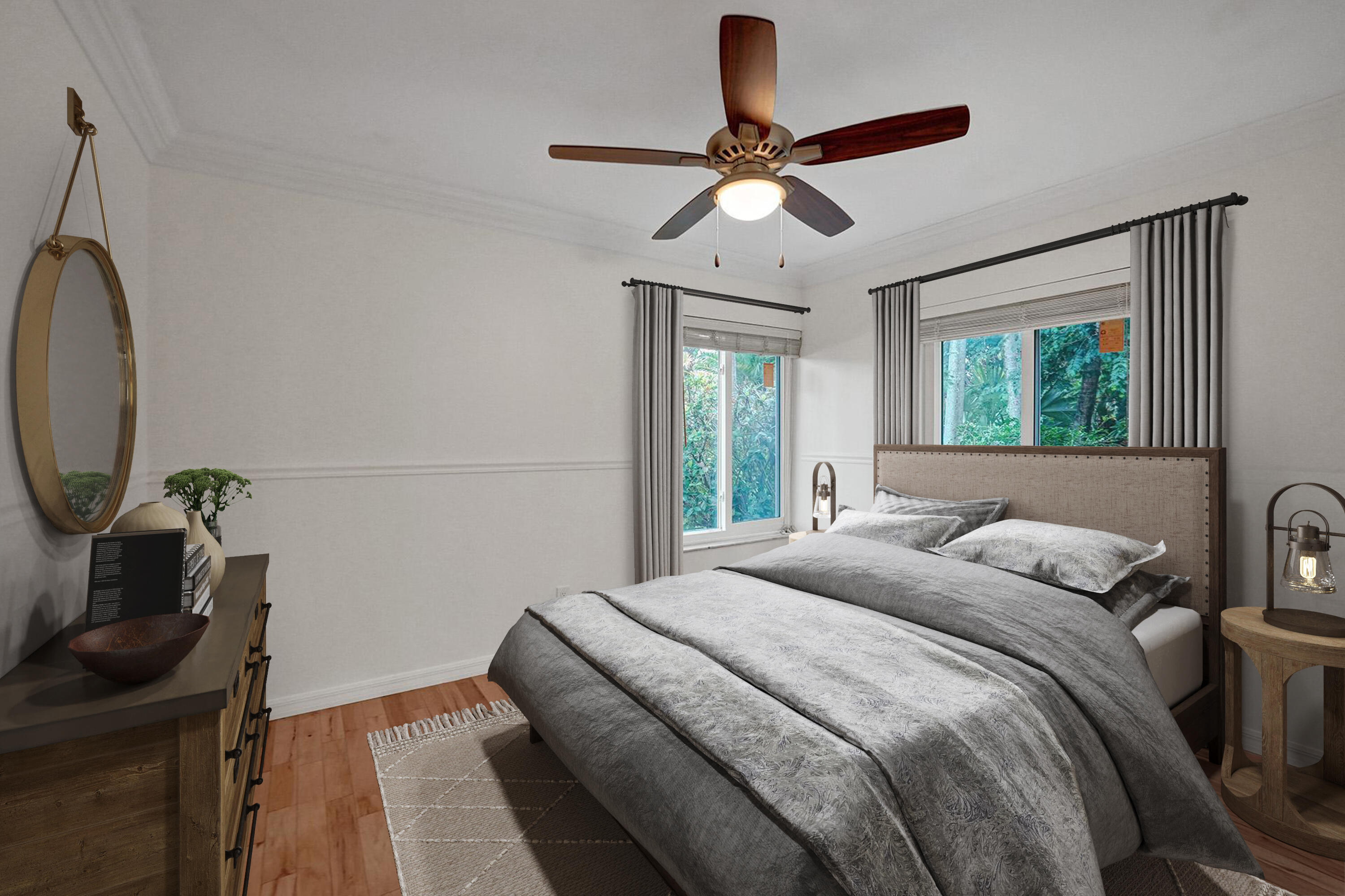 2941 Northwest 24th Way Boca Raton, FL 33431 - Photo 37 of 53 a bedroom with a bed and a chandelier