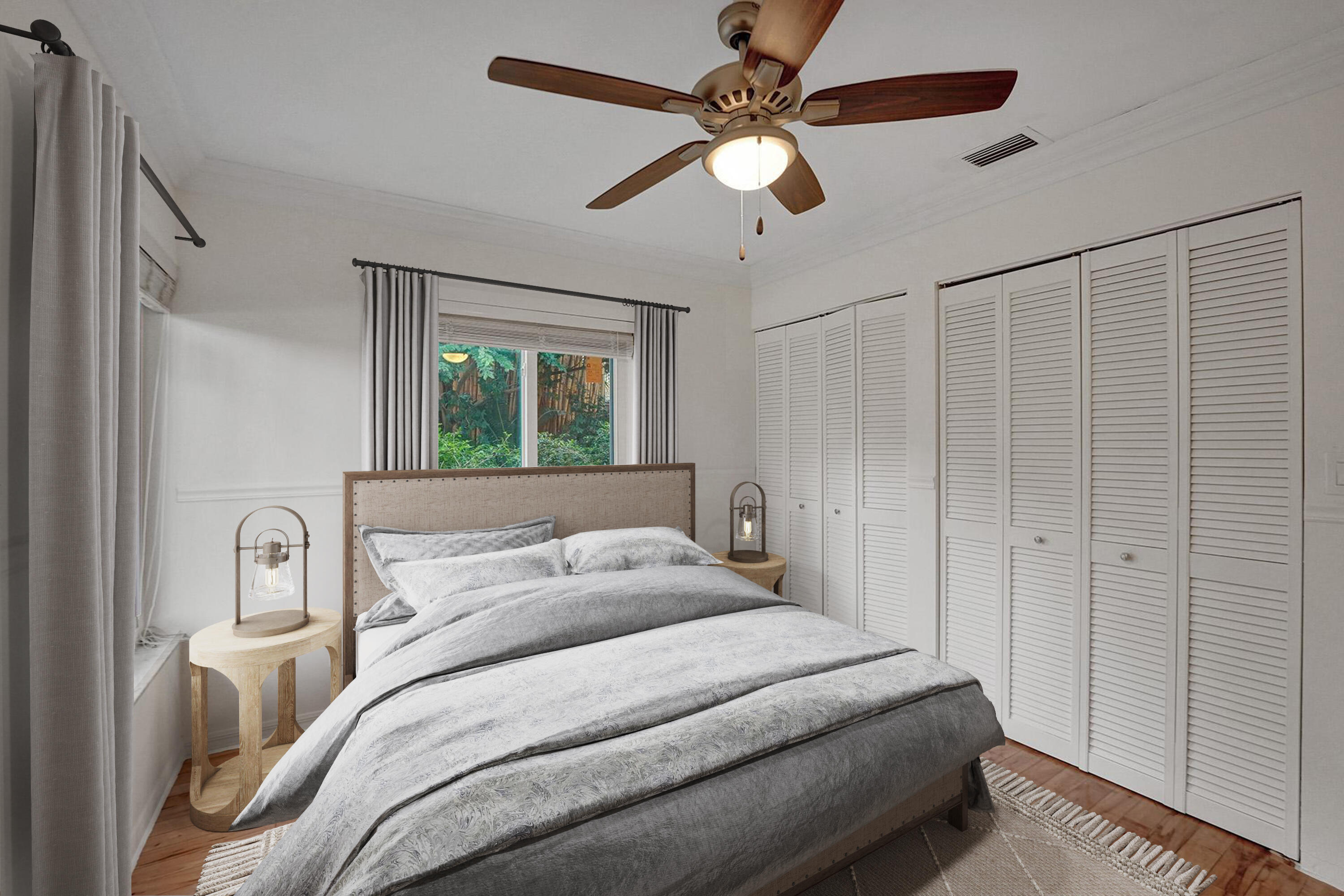 2941 Northwest 24th Way Boca Raton, FL 33431 - Photo 39 of 53 a bedroom with a large bed and a chandelier