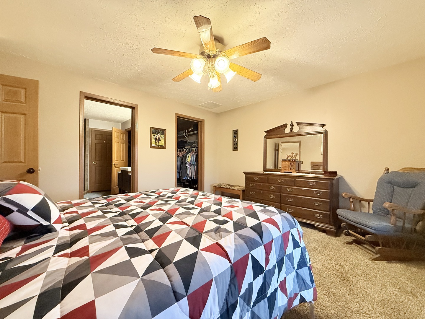 147 Hazel Road Simpson, IL 62985 - Photo 23 of 56 a bedroom with a bed and wooden floor