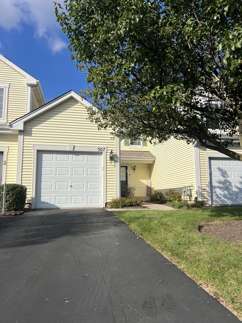 507 Prairie View Drive Minooka, IL 60447 - Photo 18 of 18 a view of a house with a yard and garage