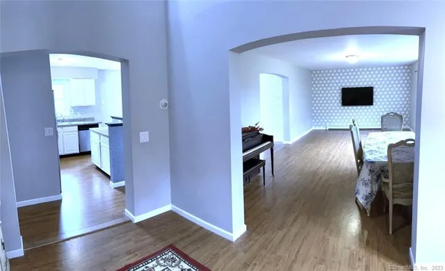 a view of a living room