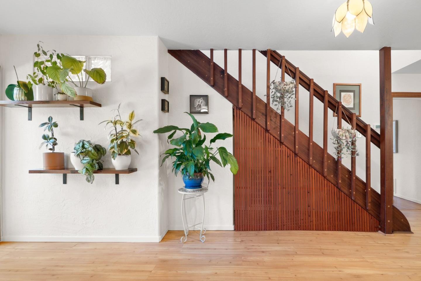 280 Main Street Ben Lomond, CA 95005 - Photo 9 of 47 a view of staircase with wooden floor