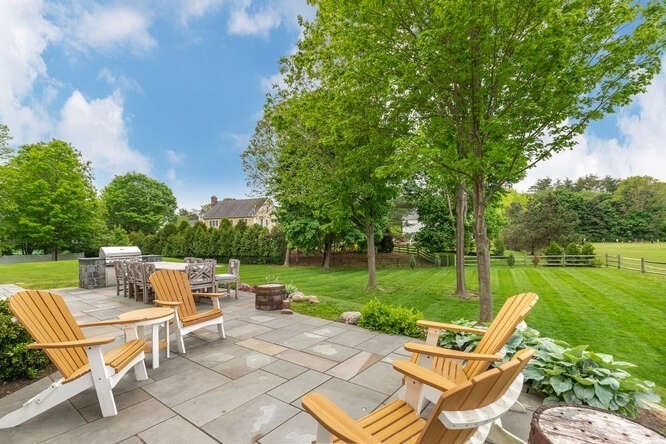 343 Bay Road Hamilton, MA 01982 - Photo 31 of 34 a view of a chairs and table in the garden