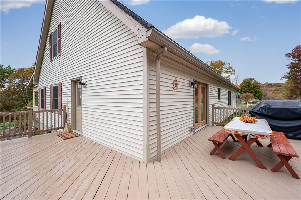 775 Meridian Road Renfrew, PA 16053 - Photo 23 of 25 view shows wrap around deck to rear of home and side entrance.