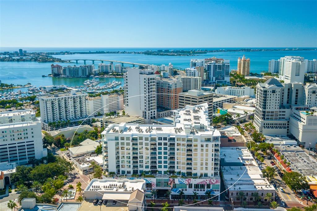 111 South Pineapple Avenue, Unit 1013 Sarasota, FL 34236 - Photo 2 of 62 a view of city with ocean