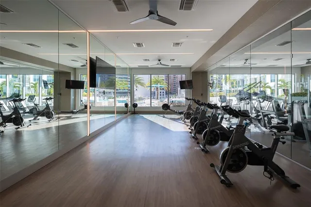 a front view of a building with street