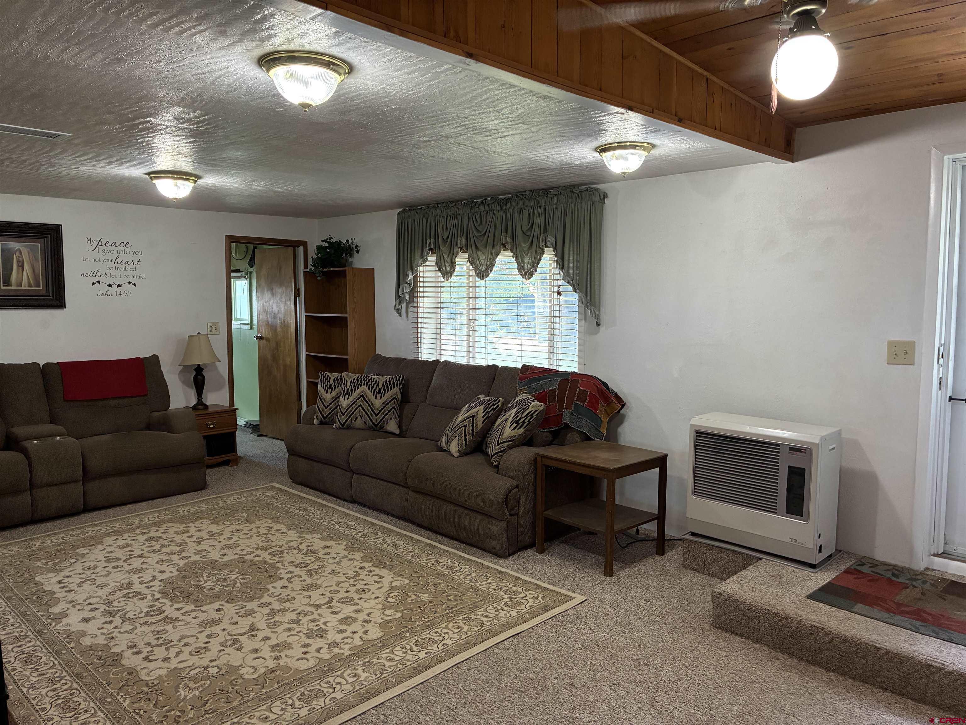 20806 County Road West Sanford, CO 81151 - Photo 11 of 24 a living room with furniture and a fireplace