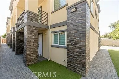 a view of a door of the house