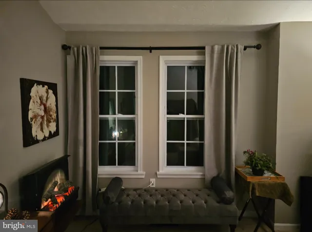 a window and a table in a house