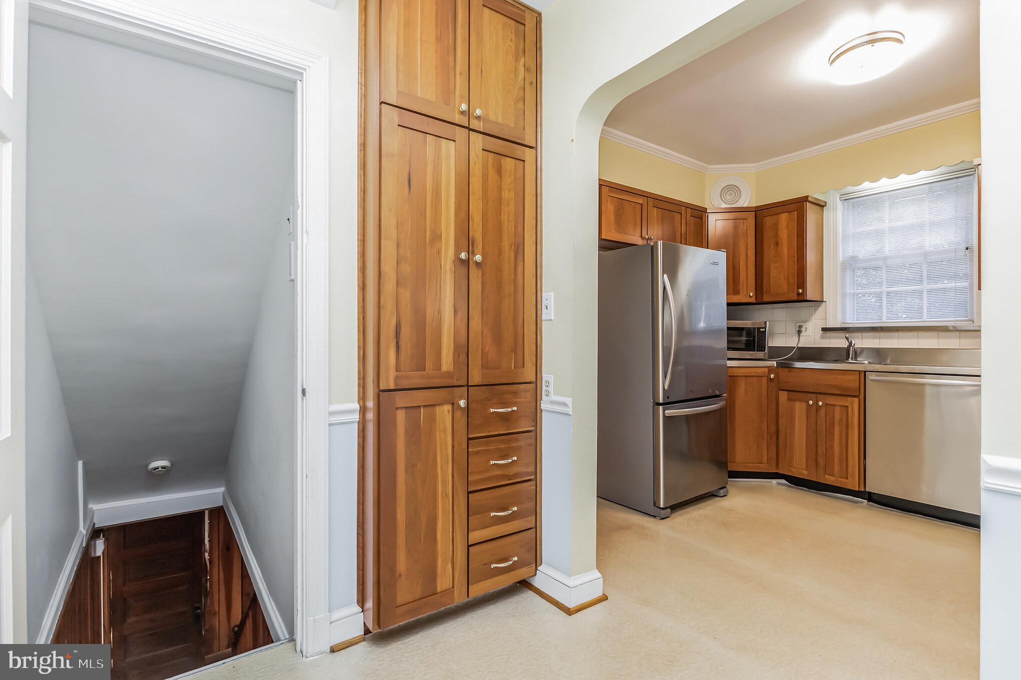9410 Colesville Road Silver Spring, MD 20901 - Photo 13 of 38 Pantry in breakfast nook & basement access
