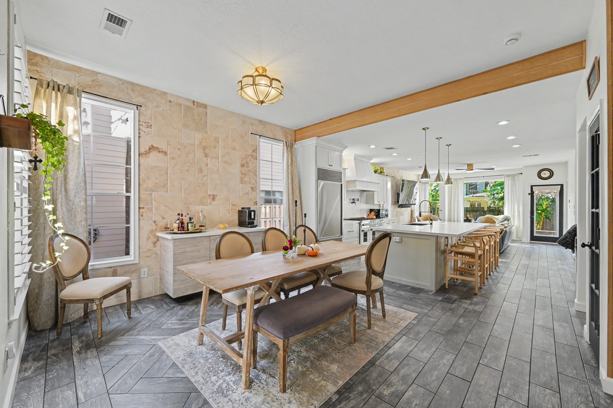 55 South Bethany Bend Circle Spring, TX 77382 - Photo 10 of 28 Dining area open to the chef style kitchen.