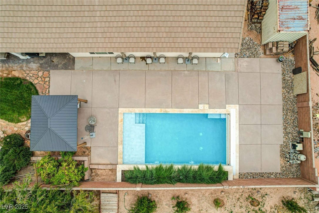 1140 Mahoney Avenue Logandale, NV 89021 - Photo 45 of 51 Bird's eye view of a pool area