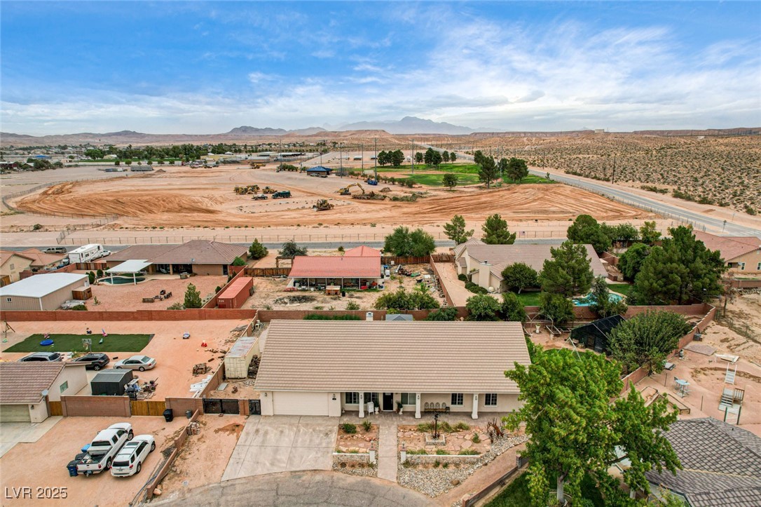 1140 Mahoney Avenue Logandale, NV 89021 - Photo 47 of 51 Drone / aerial view of a mountainous background