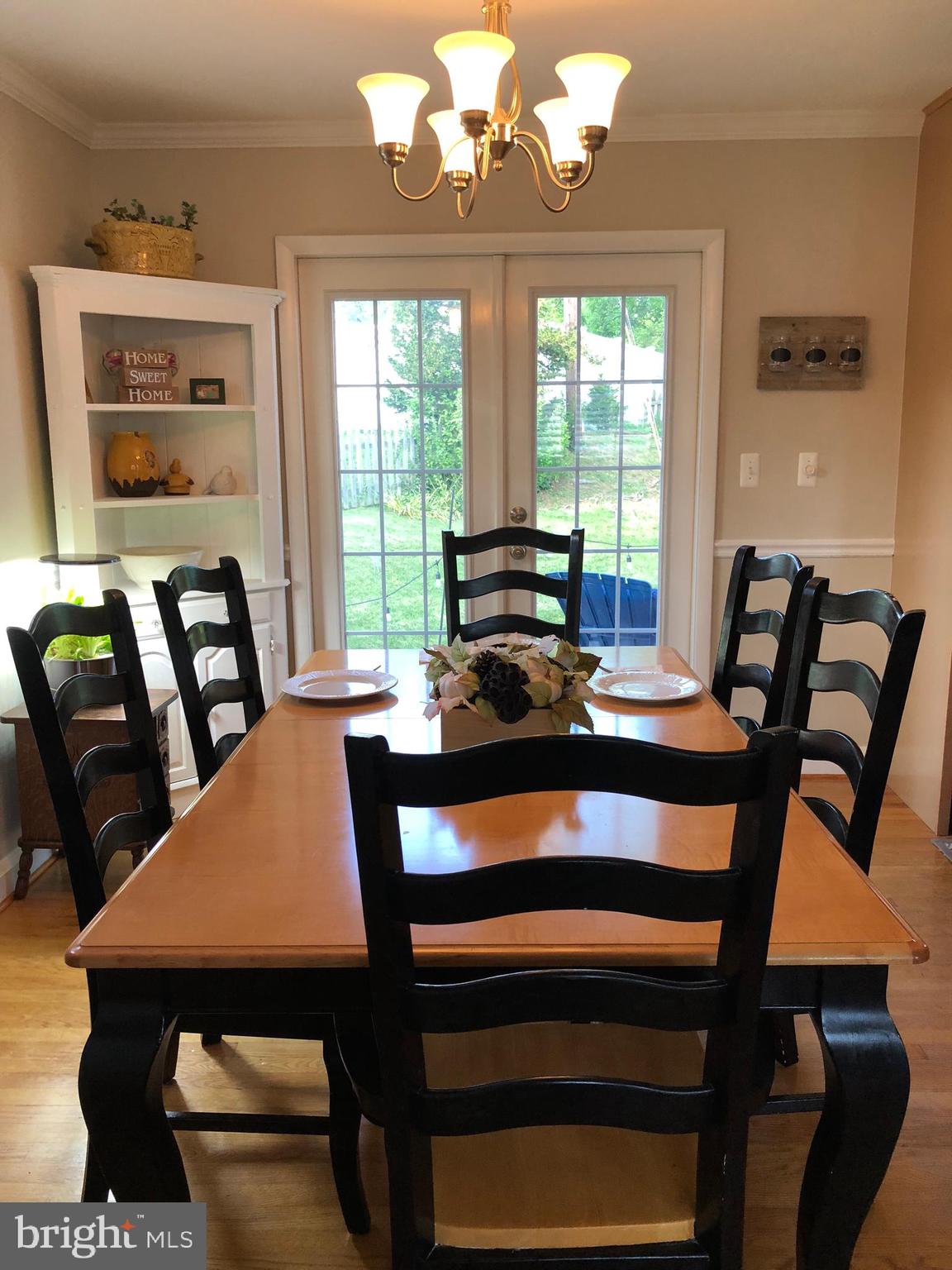 8211 Alston Road Baltimore, MD 21204 - Photo 10 of 41 Dining Room-French Doors to Deck