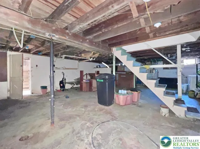 a view of storage and utility room