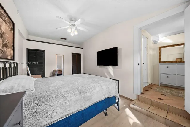 a view of a hallway to a room